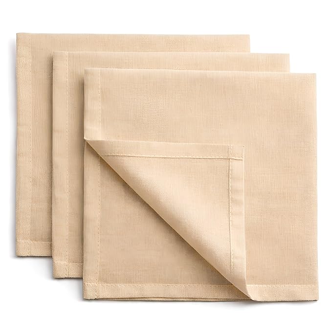 Cheese Cloth Grade 100 20x20 Inch Muslin Cloth 6 PCS, Unbleached Cotton Straining Cloth for Cheese, Yogurt, Cooking & Baking Kitchen Use