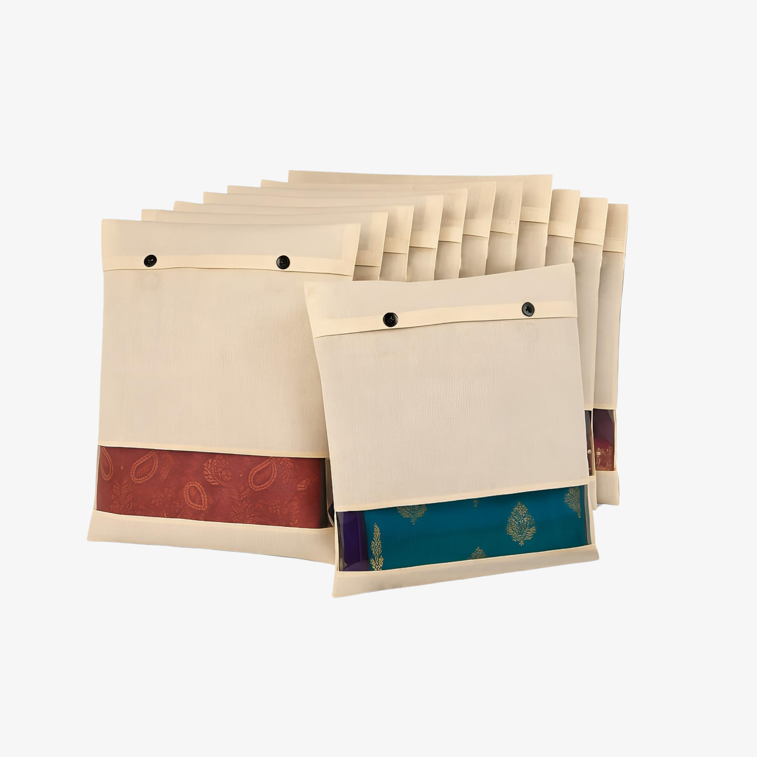 Cotton Saree Cover (Single) Button