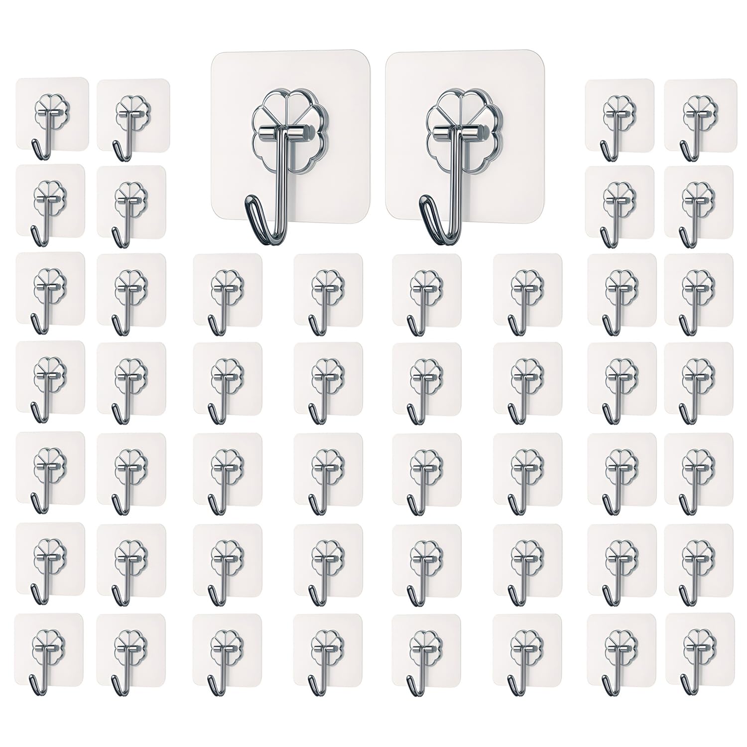Adhesive Hooks for Hanging, Heavy Duty Wall Door Hooks.