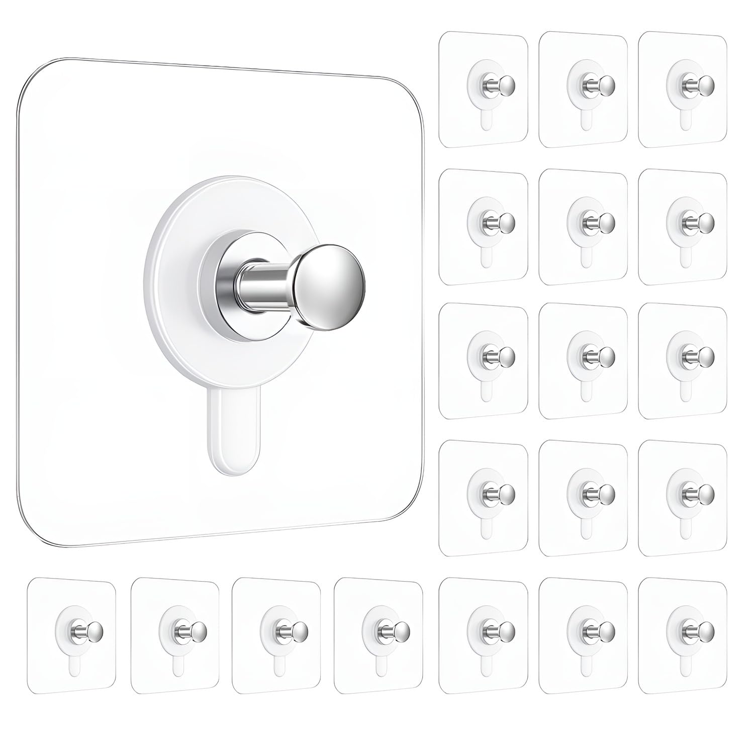 Adhesive Hooks for Hanging, Heavy Duty Wall Door Hooks.