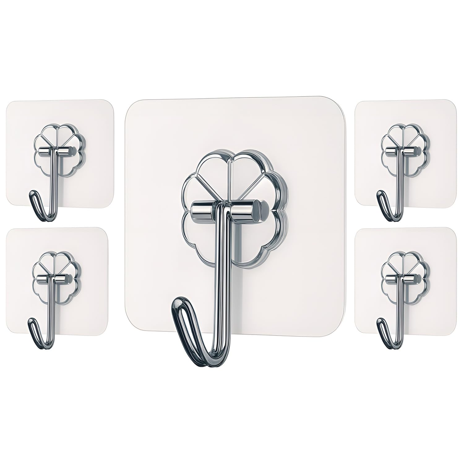 Adhesive Hooks for Hanging, Heavy Duty Wall Door Hooks.