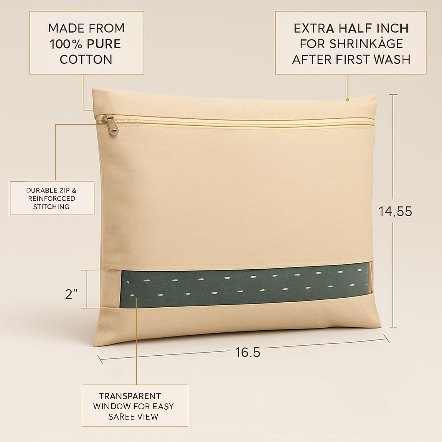 Cotton Saree Cover (Single)