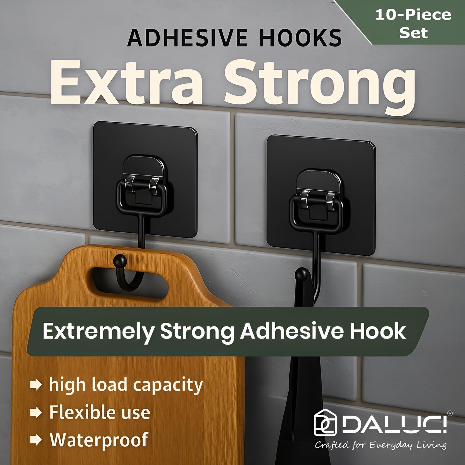 Long Hook / Big Hook- Black, Heavy Duty & Premium Quality
