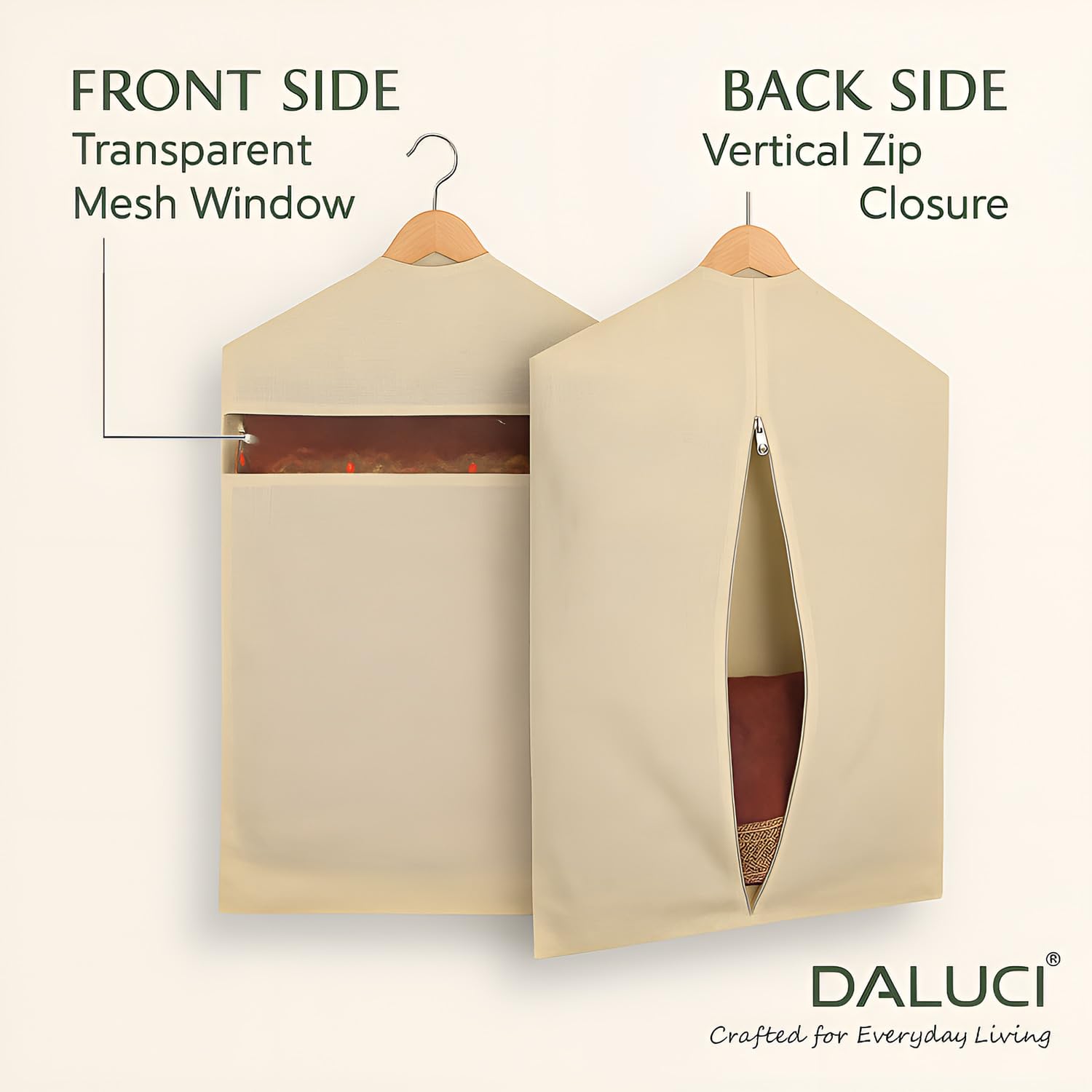 Hanging Cotton Saree Covers without Pocket