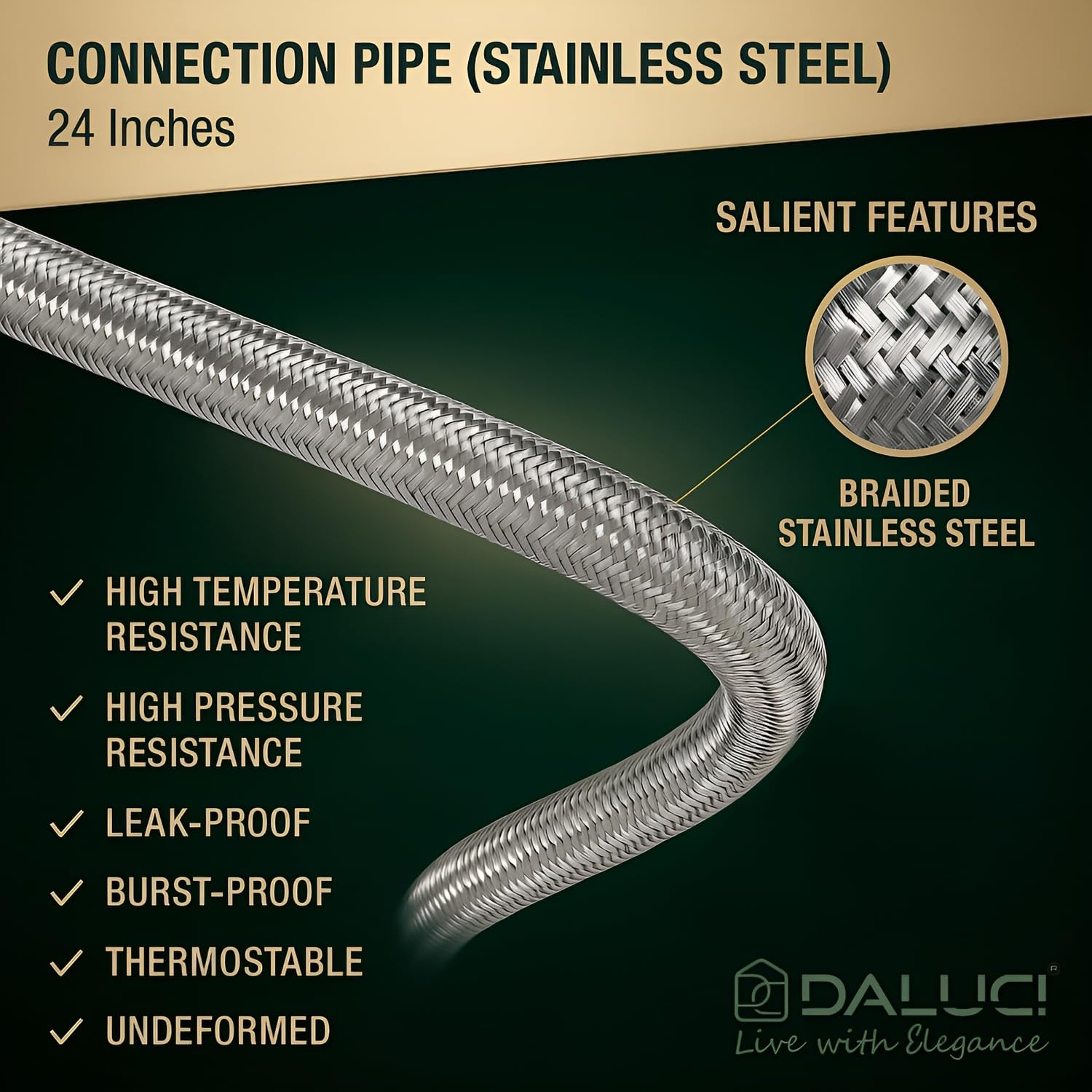 Geyser Connection Pipe 24 Inch – Heavy Duty