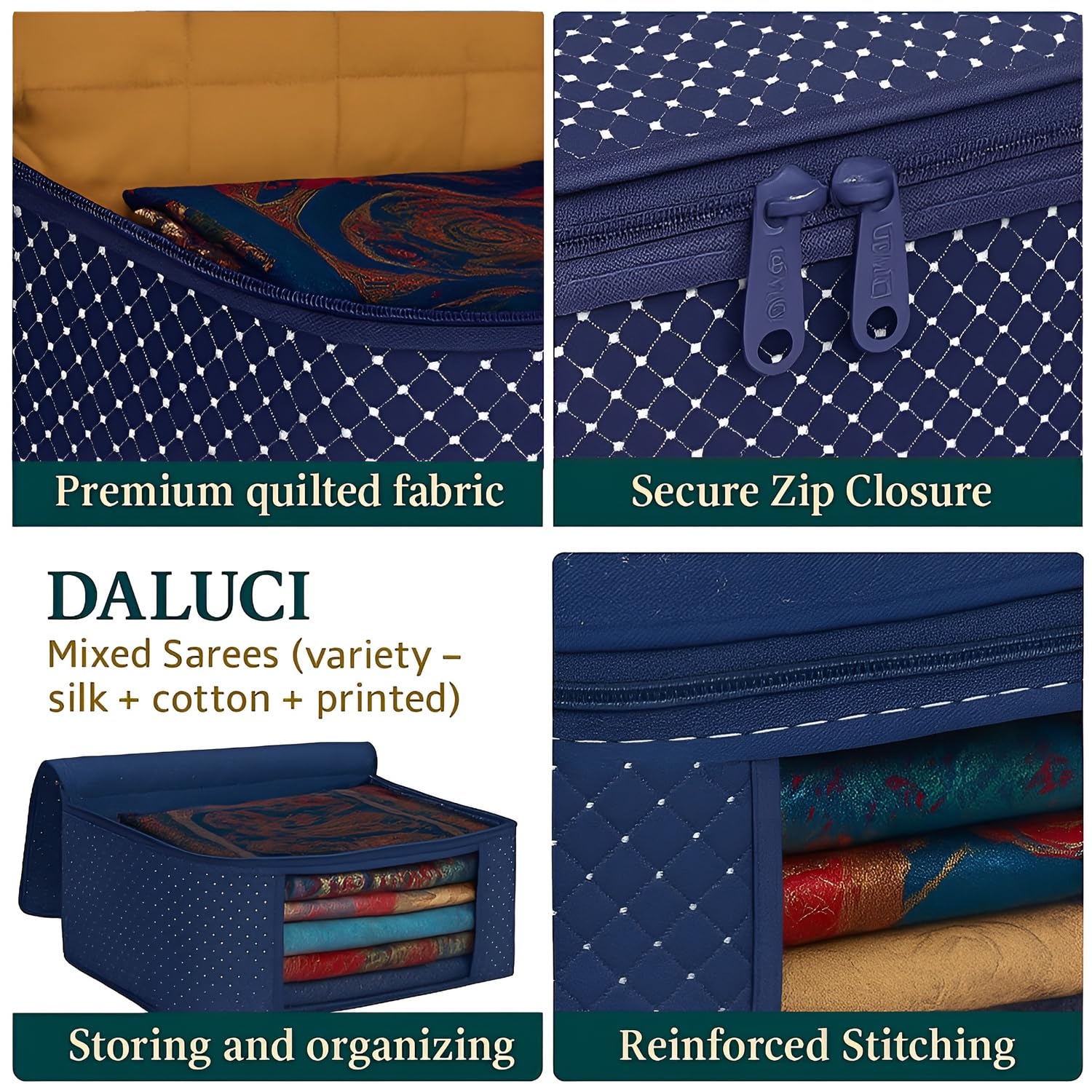 Cotton Quilted Saree Covers