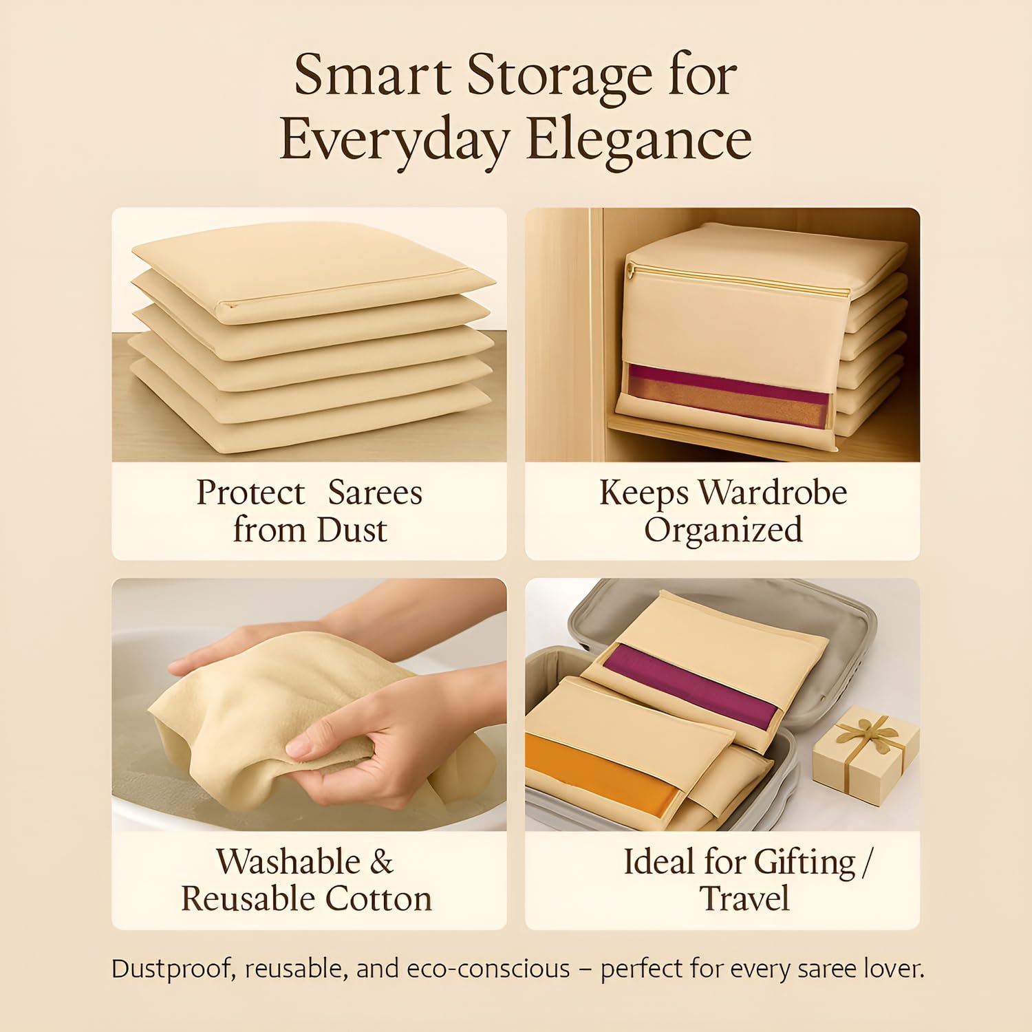 Cotton Saree Cover (Single)