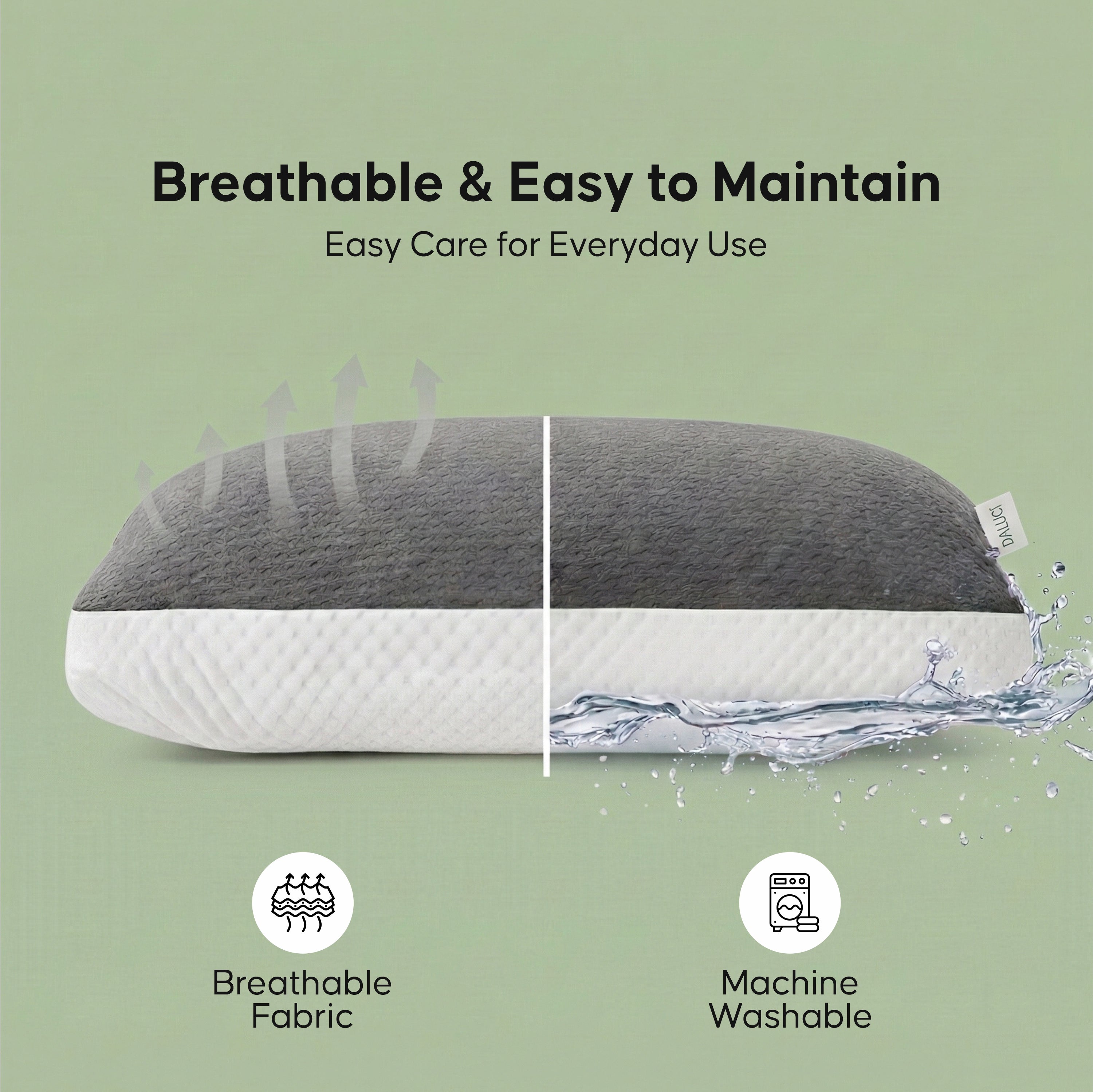 Hollow Fiber Pillow (27 x 16),Heavy Duty & Premium Quality