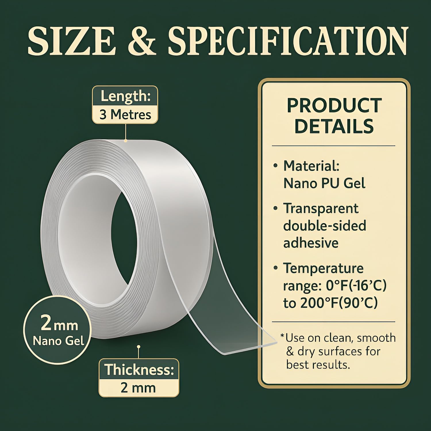 Double Side Tape (3×3)