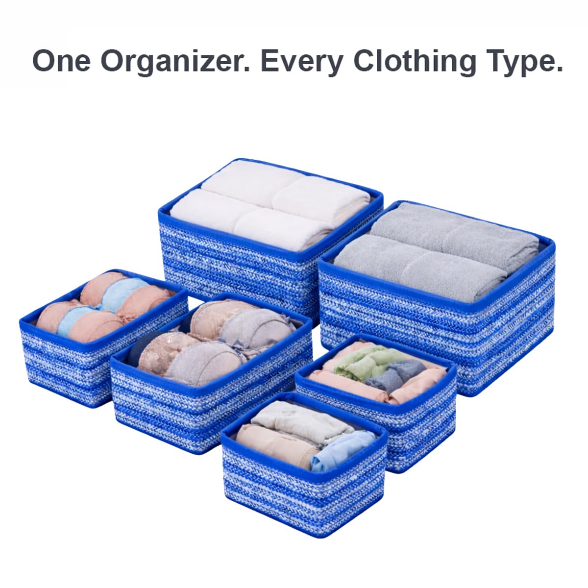 6 Pcs Foldable Closet Organizers