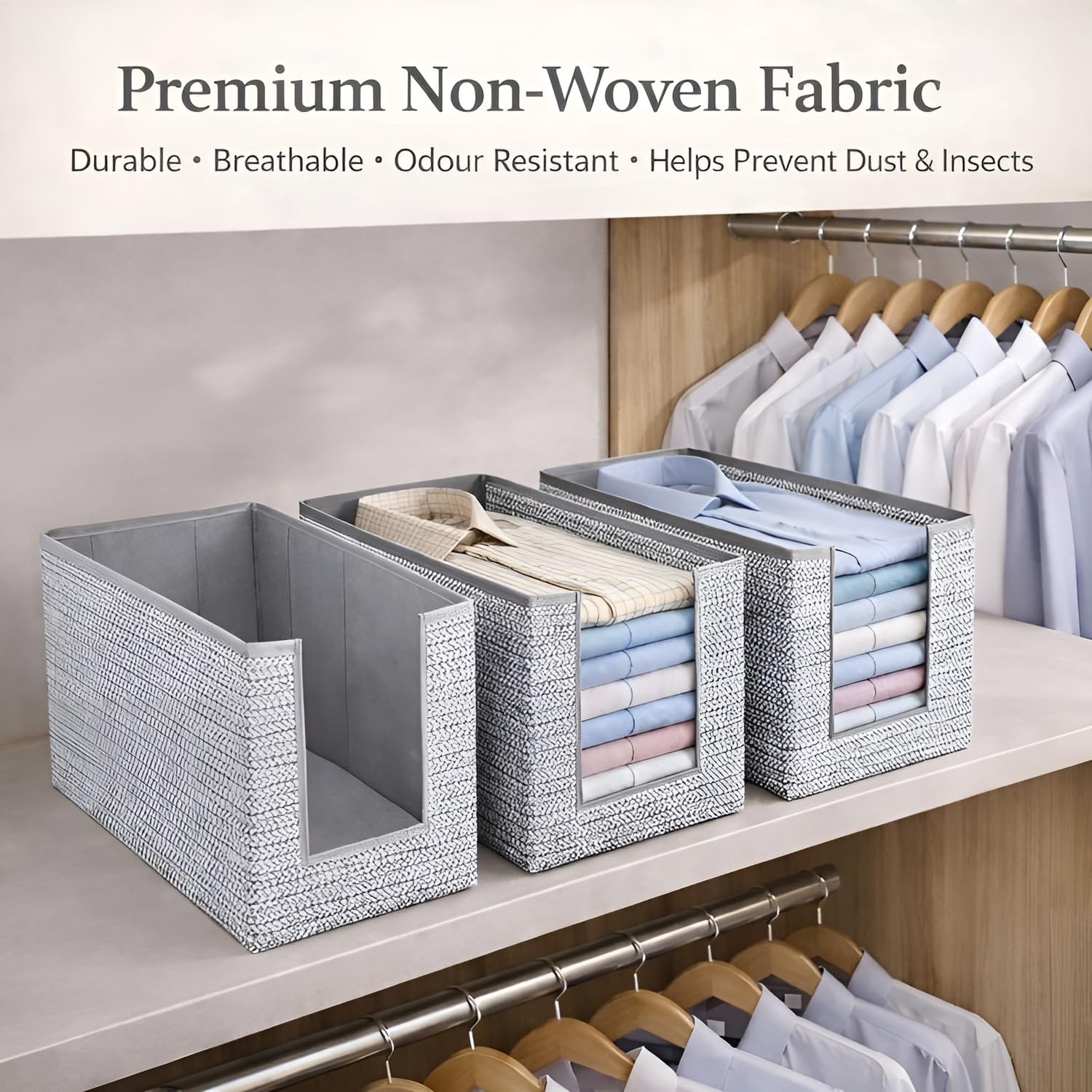 Non-Woven Shirt Stacker,Heavy Duty & Premium Quality