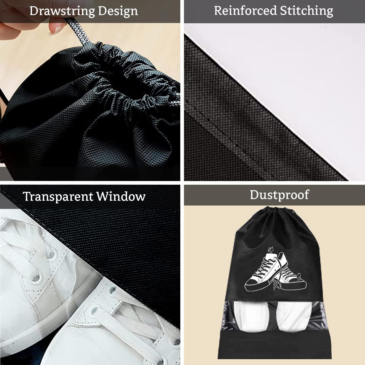 Shoe Bags for Travel & Storage