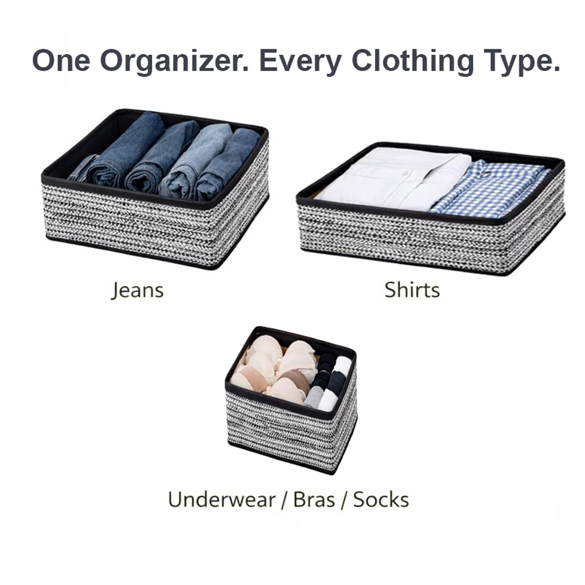 6 Pcs Foldable Closet Organizers