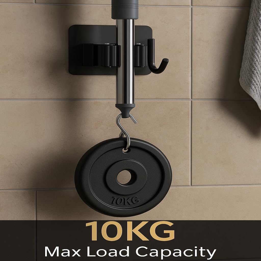 Broom Holder with Hook