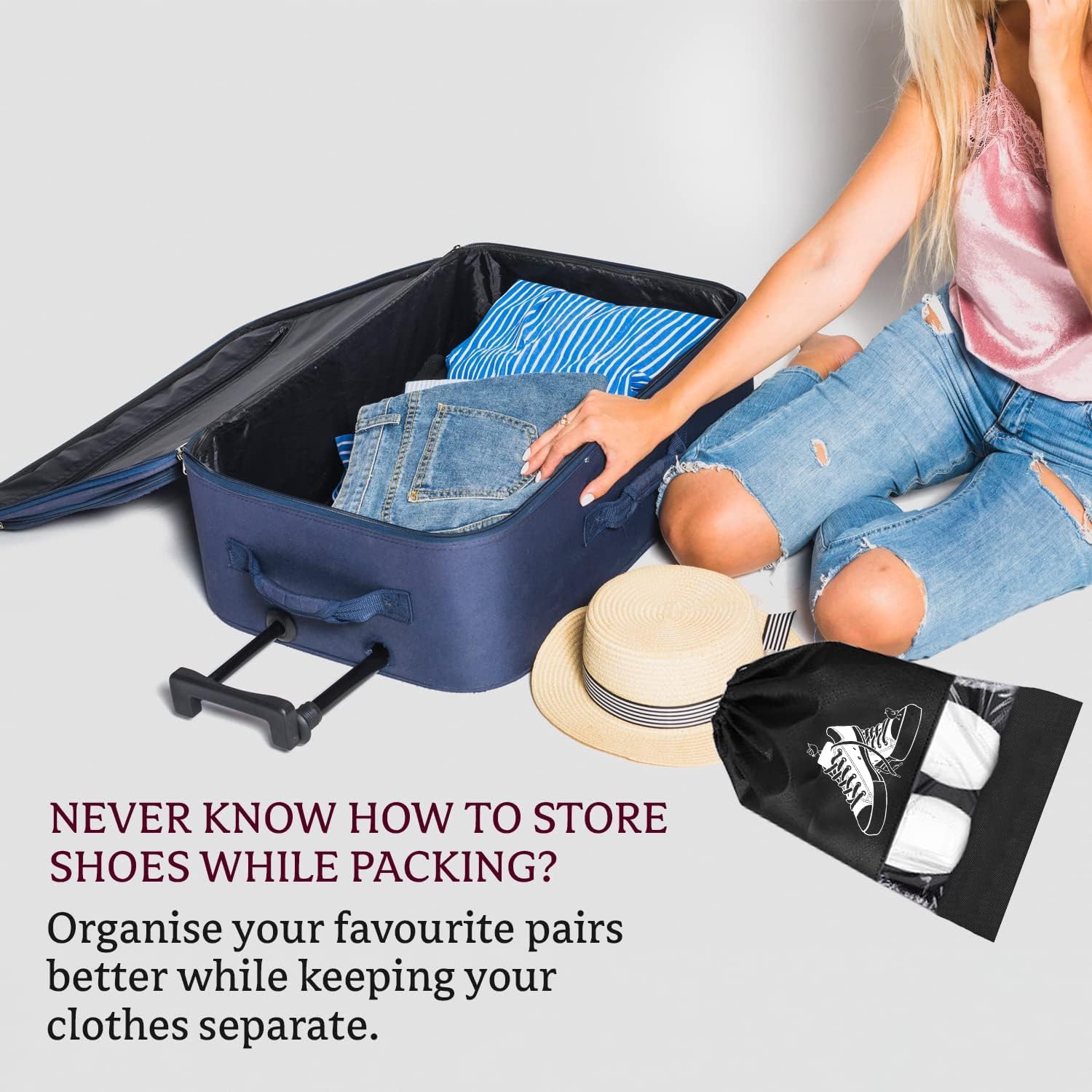 Shoe Bags for Travel & Storage