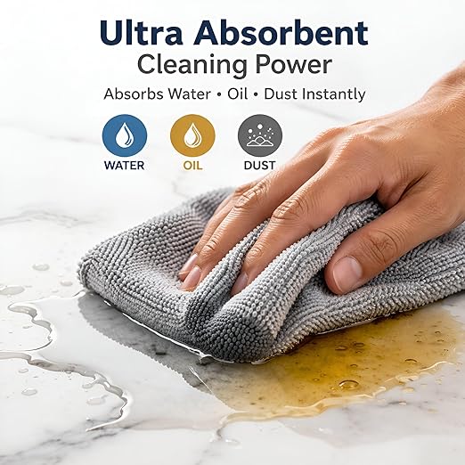 Microfiber Cleaning Cloth,Heavy Duty & Premium Quality