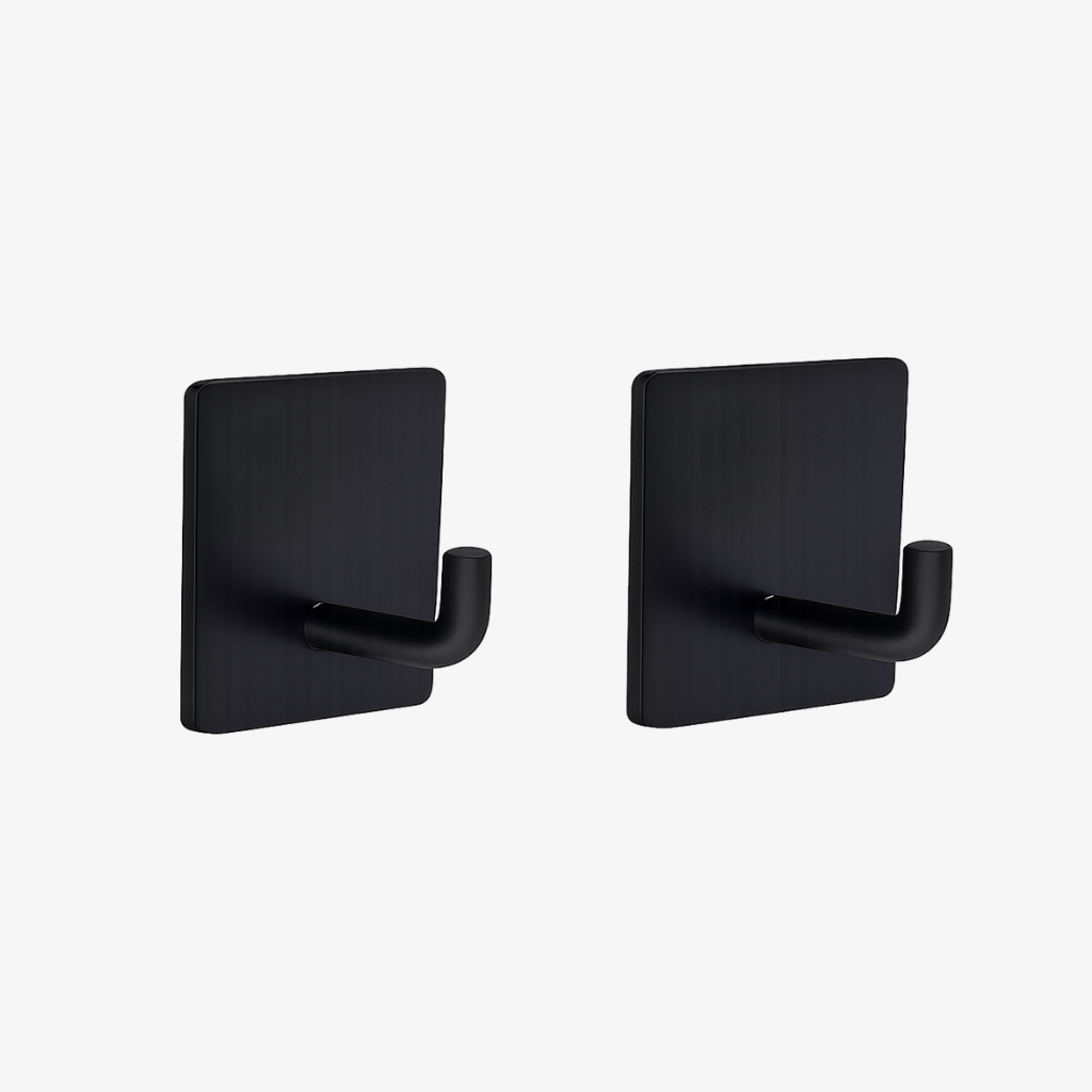 Metal Square J Hook– Black