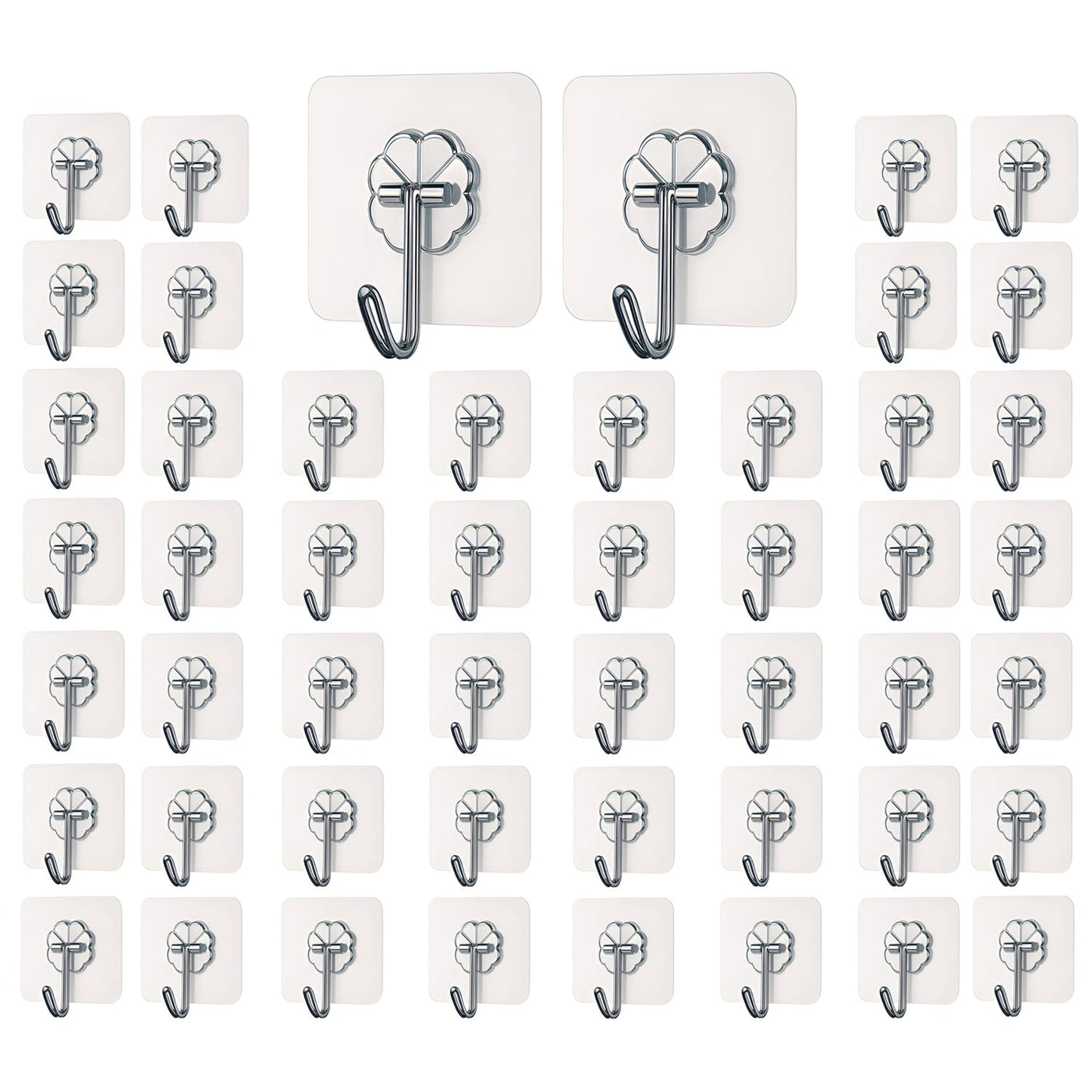 Adhesive Hooks for Hanging, Heavy Duty Wall Door Hooks.
