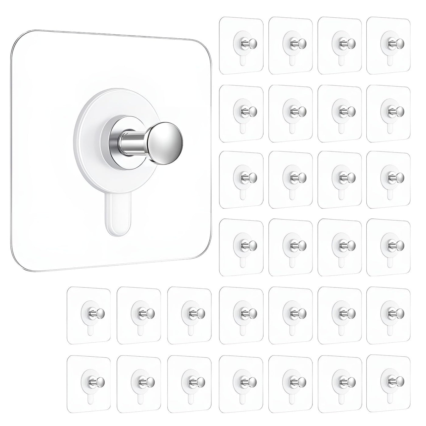 Adhesive Hooks for Hanging, Heavy Duty Wall Door Hooks.
