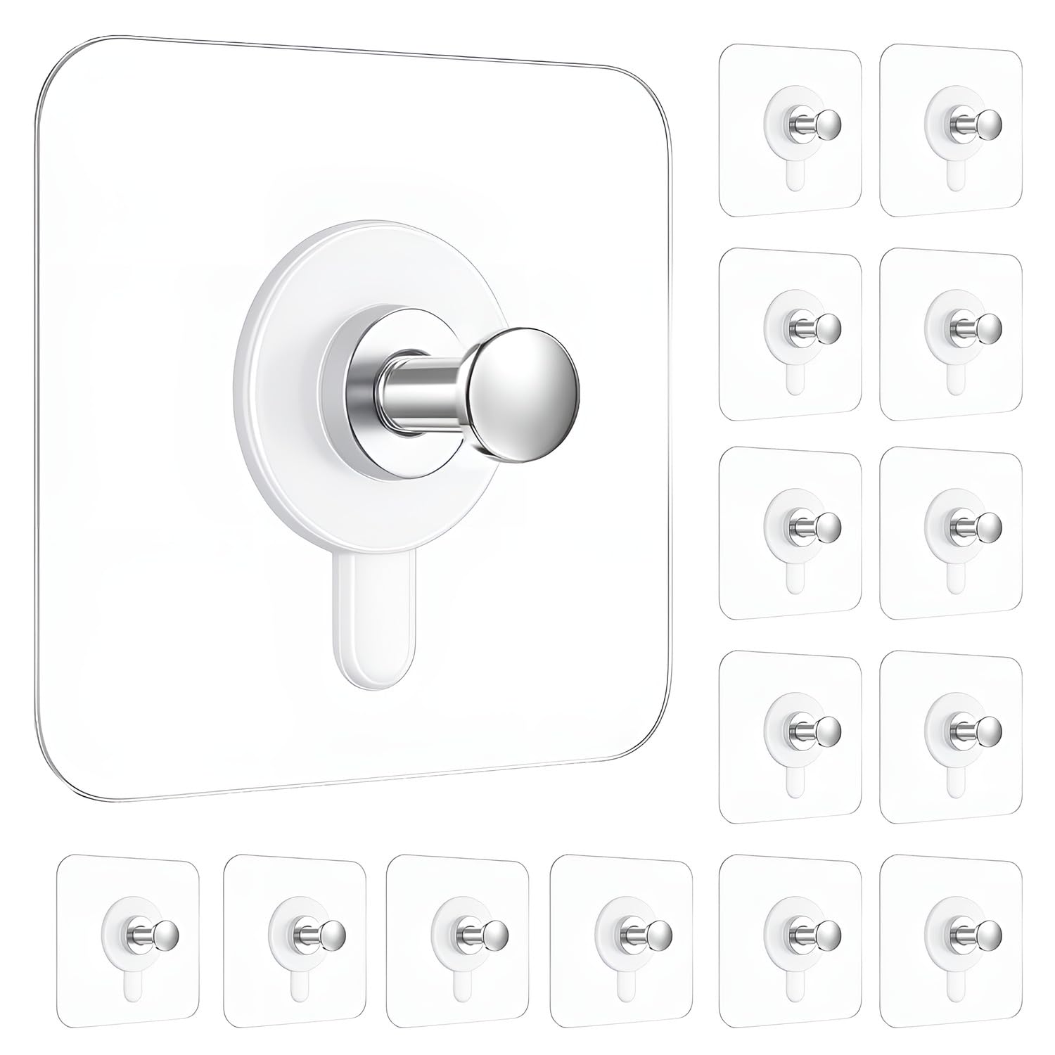 Adhesive Hooks for Hanging, Heavy Duty Wall Door Hooks.