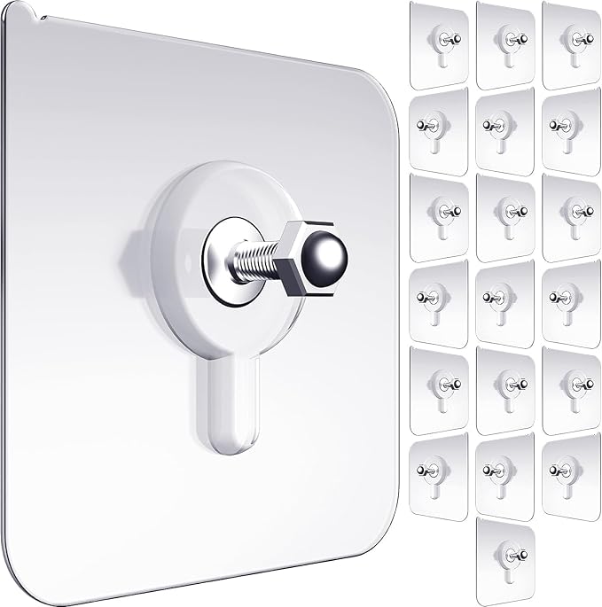 DALUCI Stainless Steel Adhesive Screw Hooks