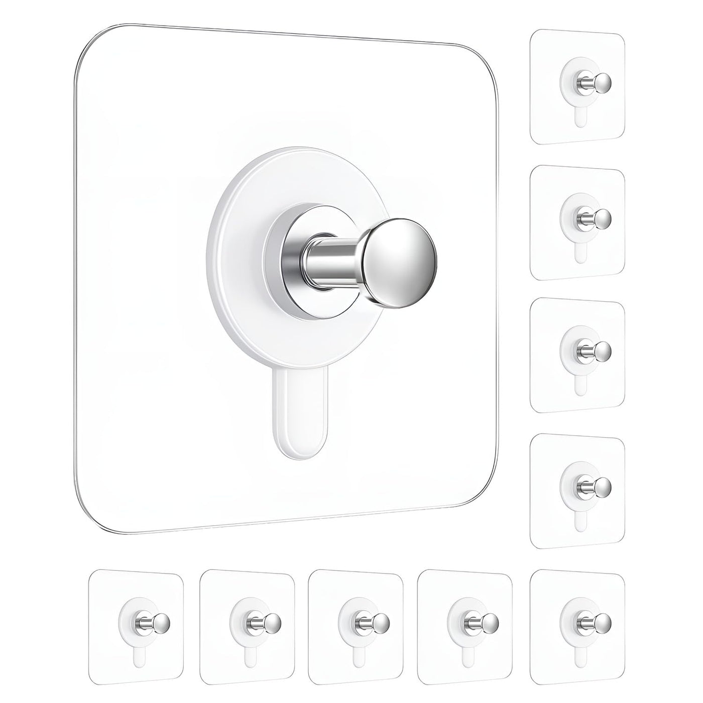 Adhesive Hooks for Hanging, Heavy Duty Wall Door Hooks.
