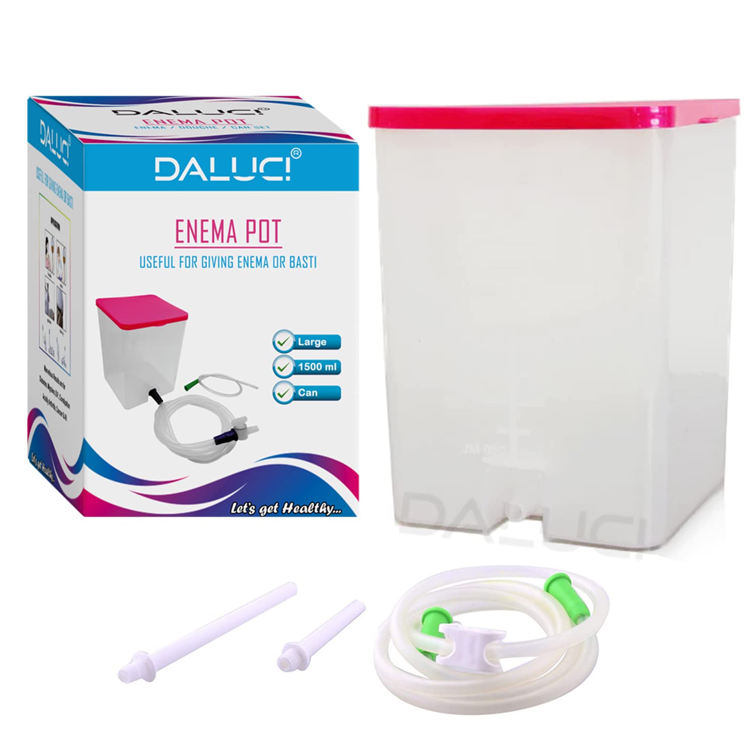 PVC Enema Kit for Home Use- Pink