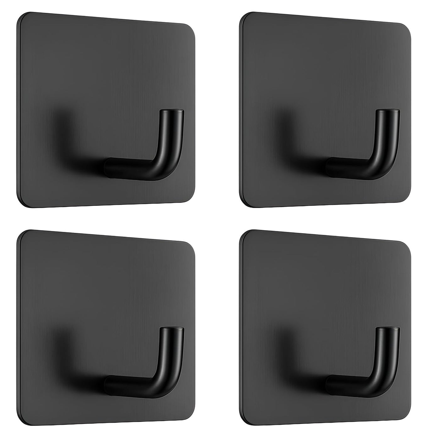 Metal Square J Hook– Black