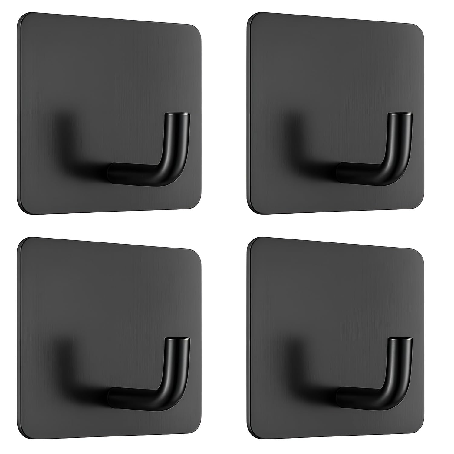 Metal Square J Hook– Black