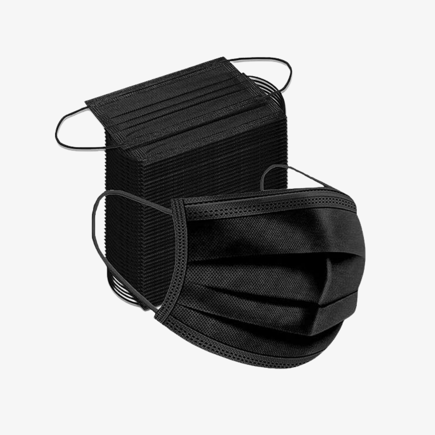 3Ply Surgical Face Mask-Black