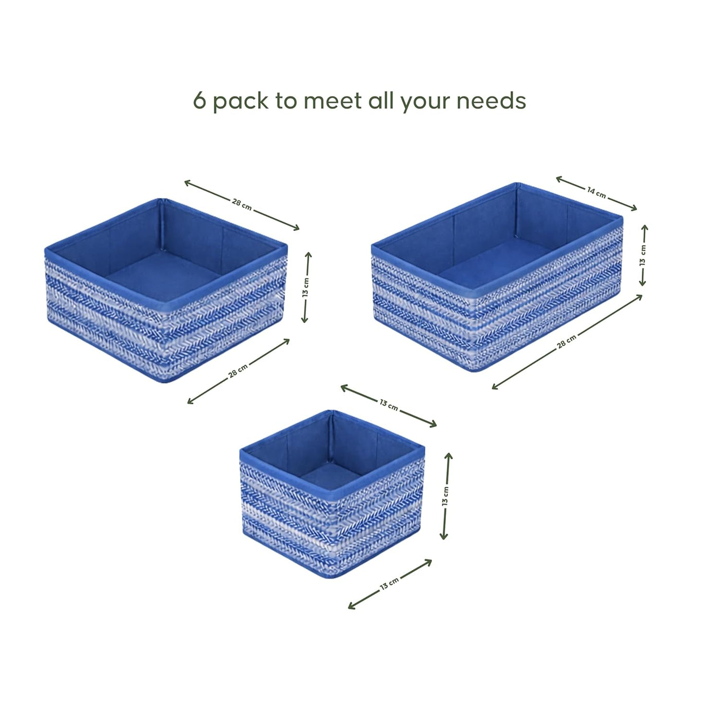 6 Pcs Foldable Closet Organizers