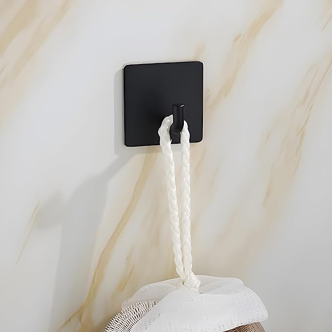 Metal Square J Hook– Black