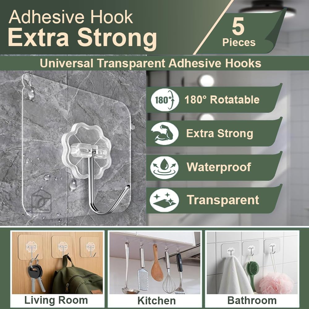 Flower Hooks -Self Adhesive Wall Hooks