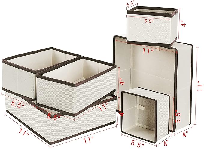 Daluci Foldable Closet Organizers (6 Pcs)