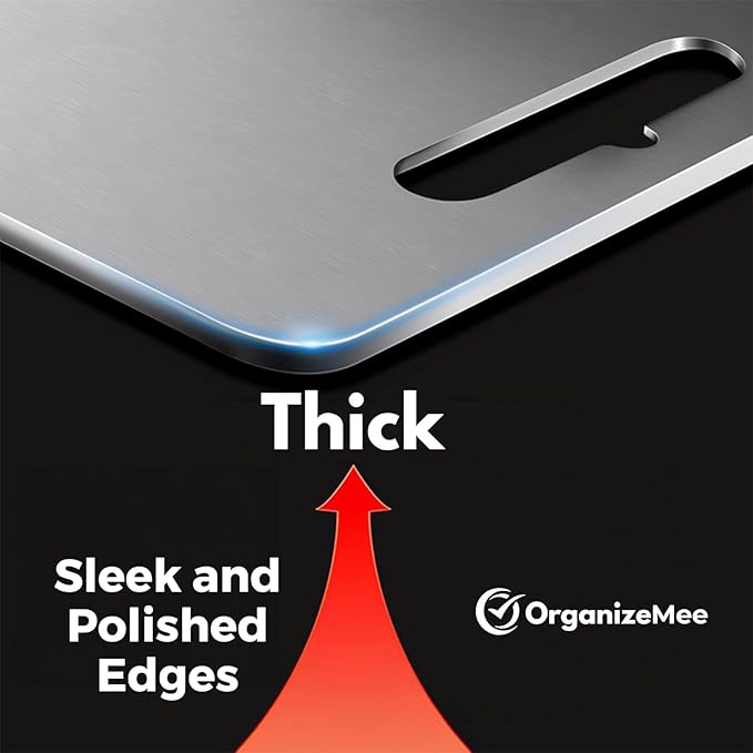 Daluci Large Stainless Steel Cutting Board (36 cm x 25 cm)