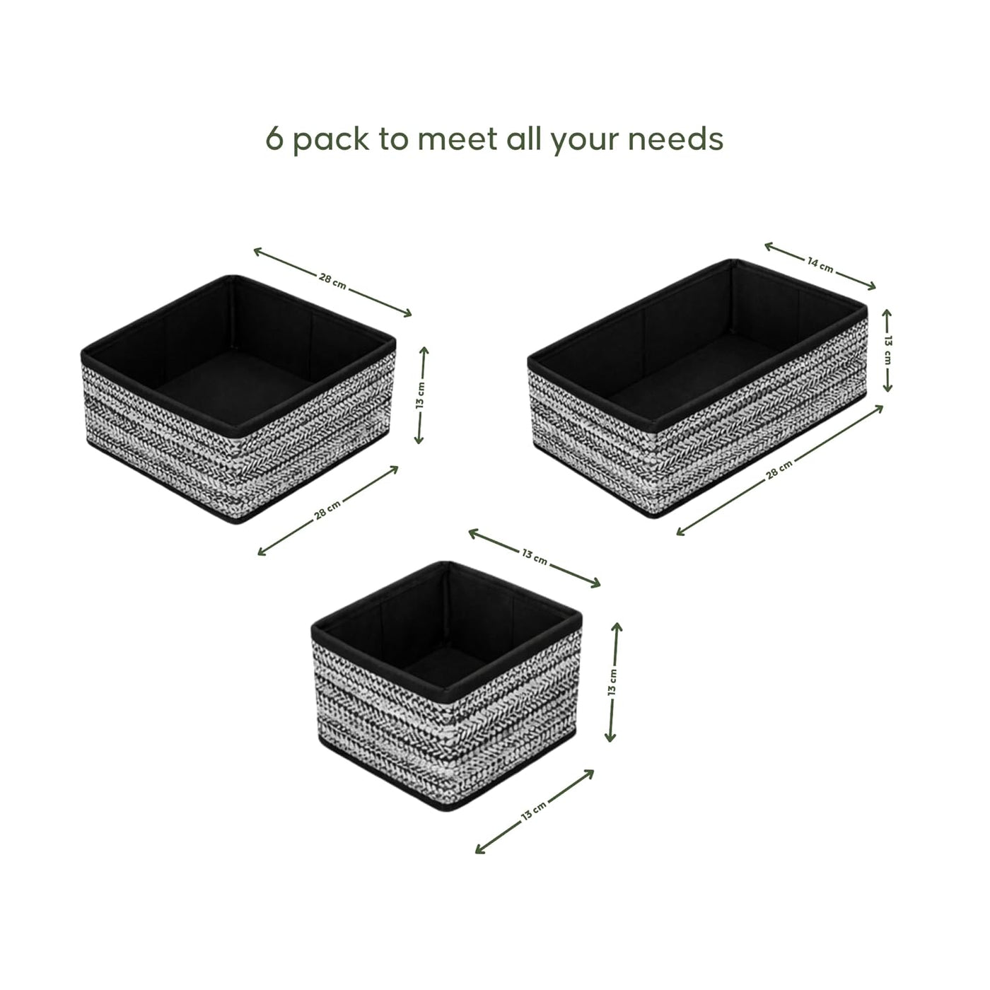 6 Pcs Foldable Closet Organizers