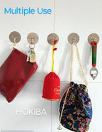 Daluci Golden Self Adhesive Wall Hooks (2 pcs)