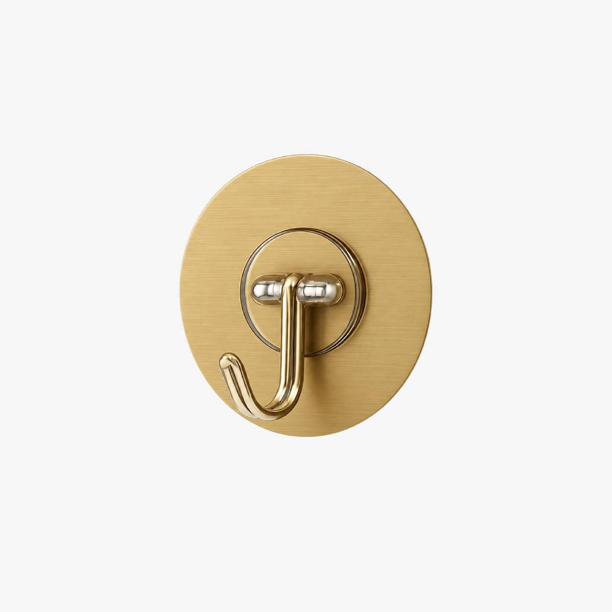 Golden Round Self Adhesive Wall Hooks
