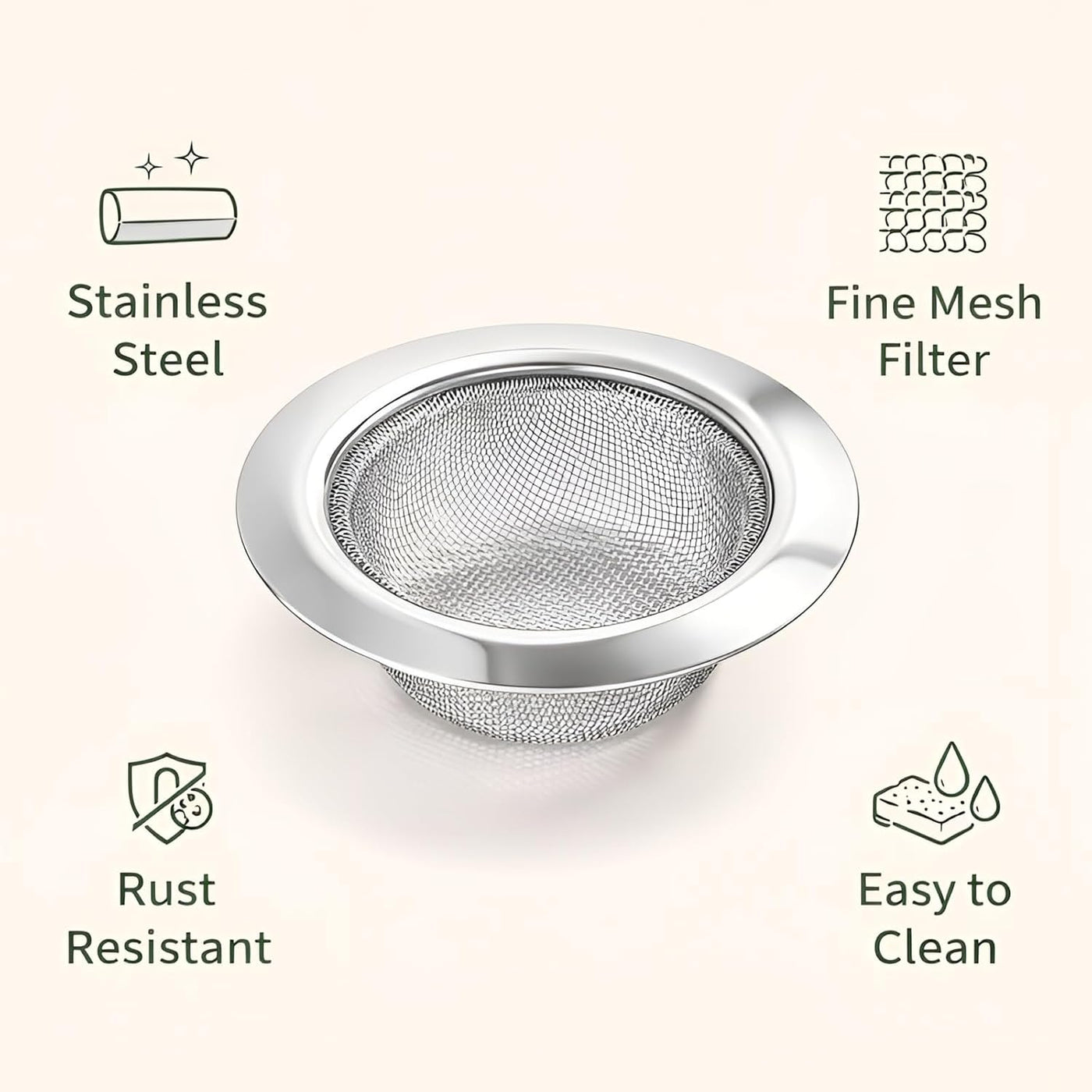 Stainless Steel Sink Strainer
