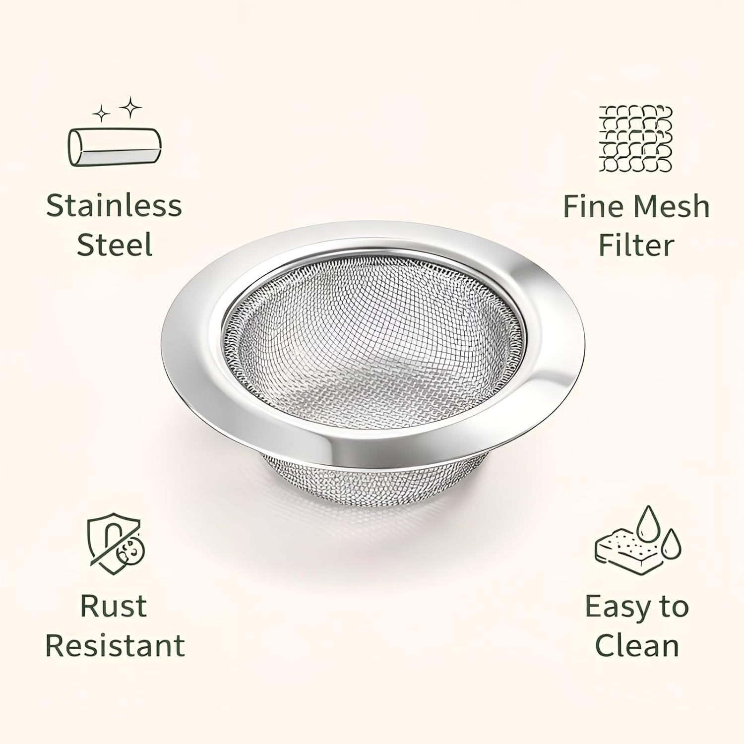 Stainless Steel Sink Strainer