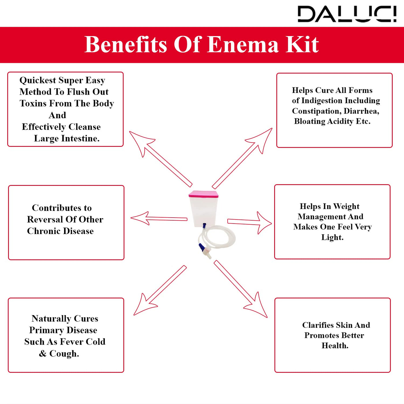 PVC Enema Kit for Home Use- Pink