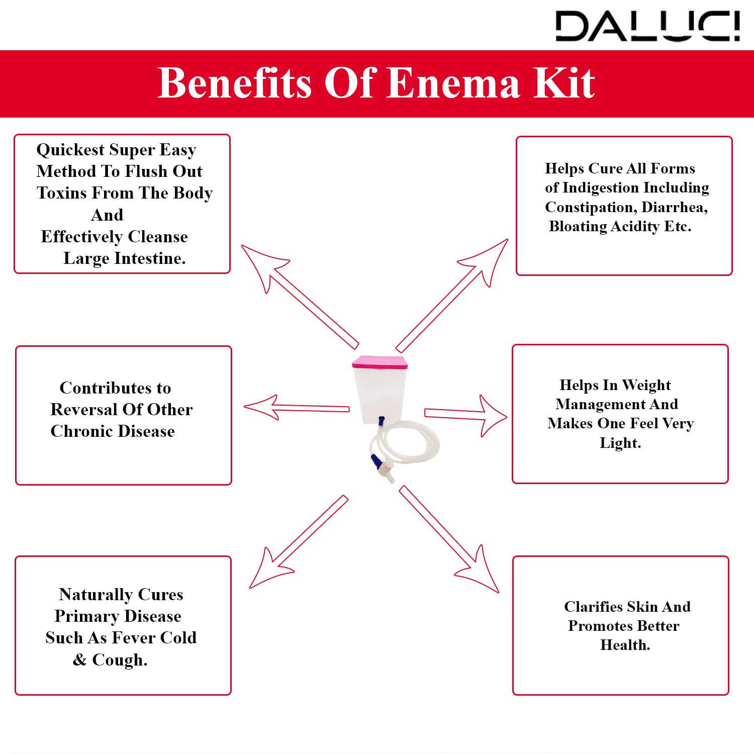 PVC Enema Kit for Home Use- Pink