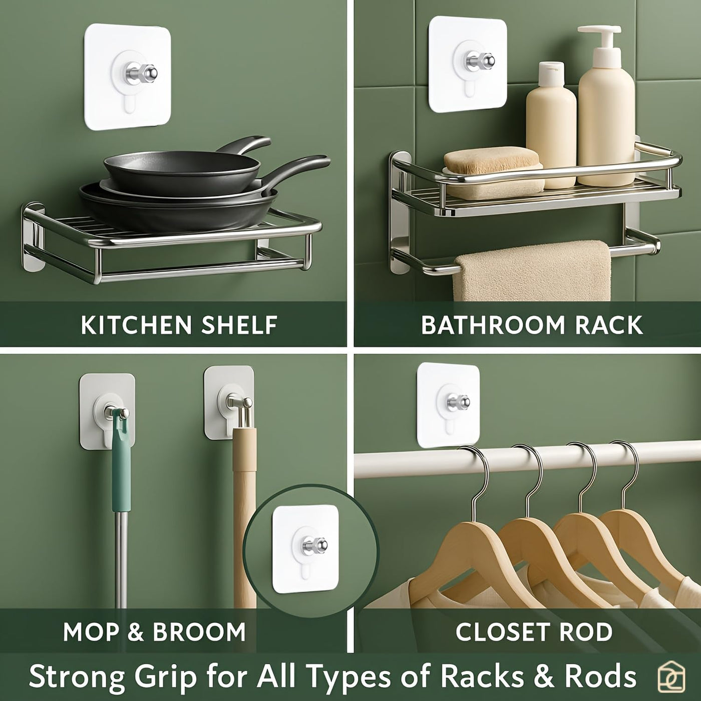 Screw Hook- Self Adhesive Hooks