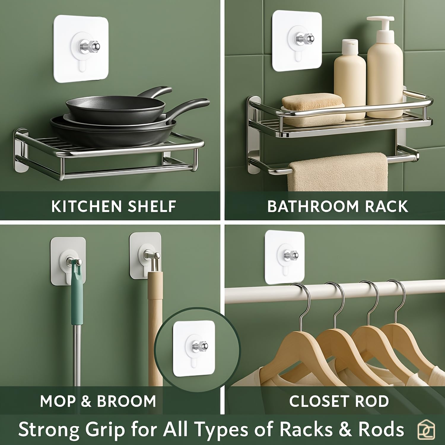 Screw Hook- Self Adhesive Hooks