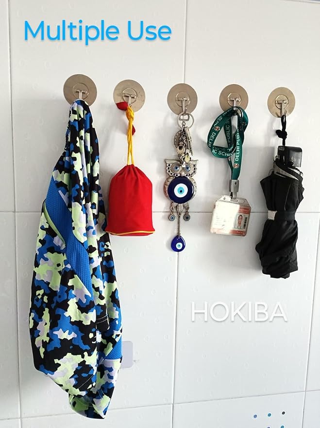 Daluci Golden Self Adhesive Wall Hooks (2 pcs)