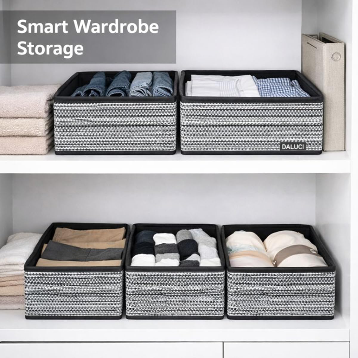6 Pcs Foldable Closet Organizers
