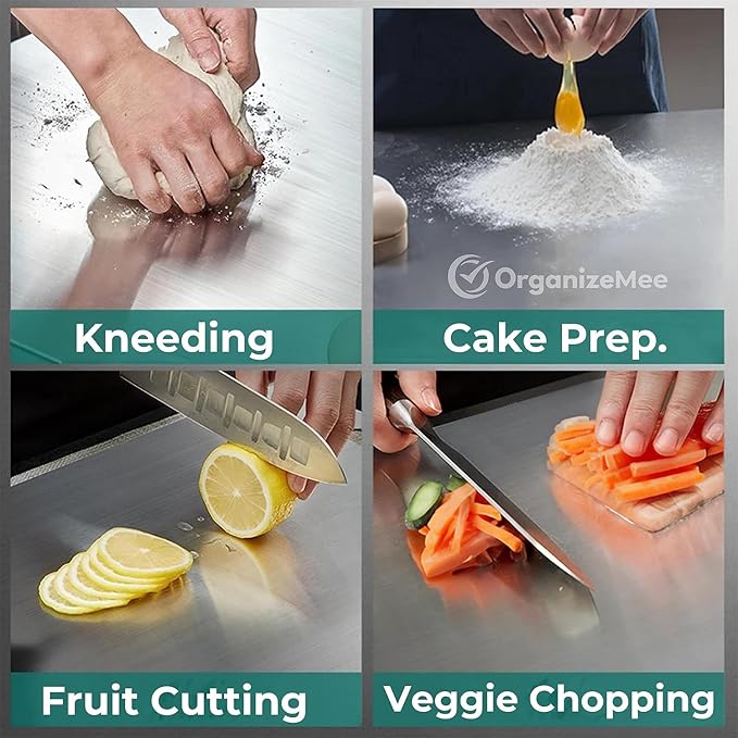 Daluci Large Stainless Steel Cutting Board (36 cm x 25 cm)