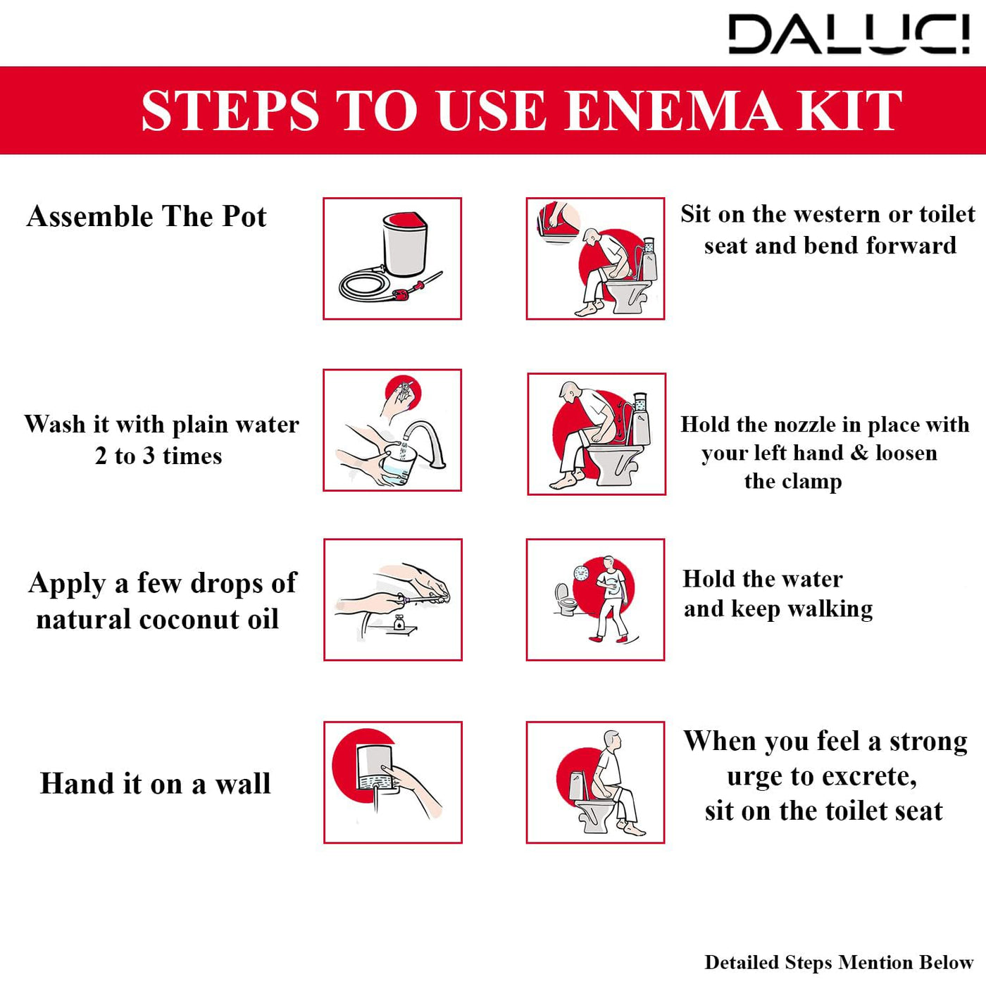 PVC Enema Kit for Home Use- Pink