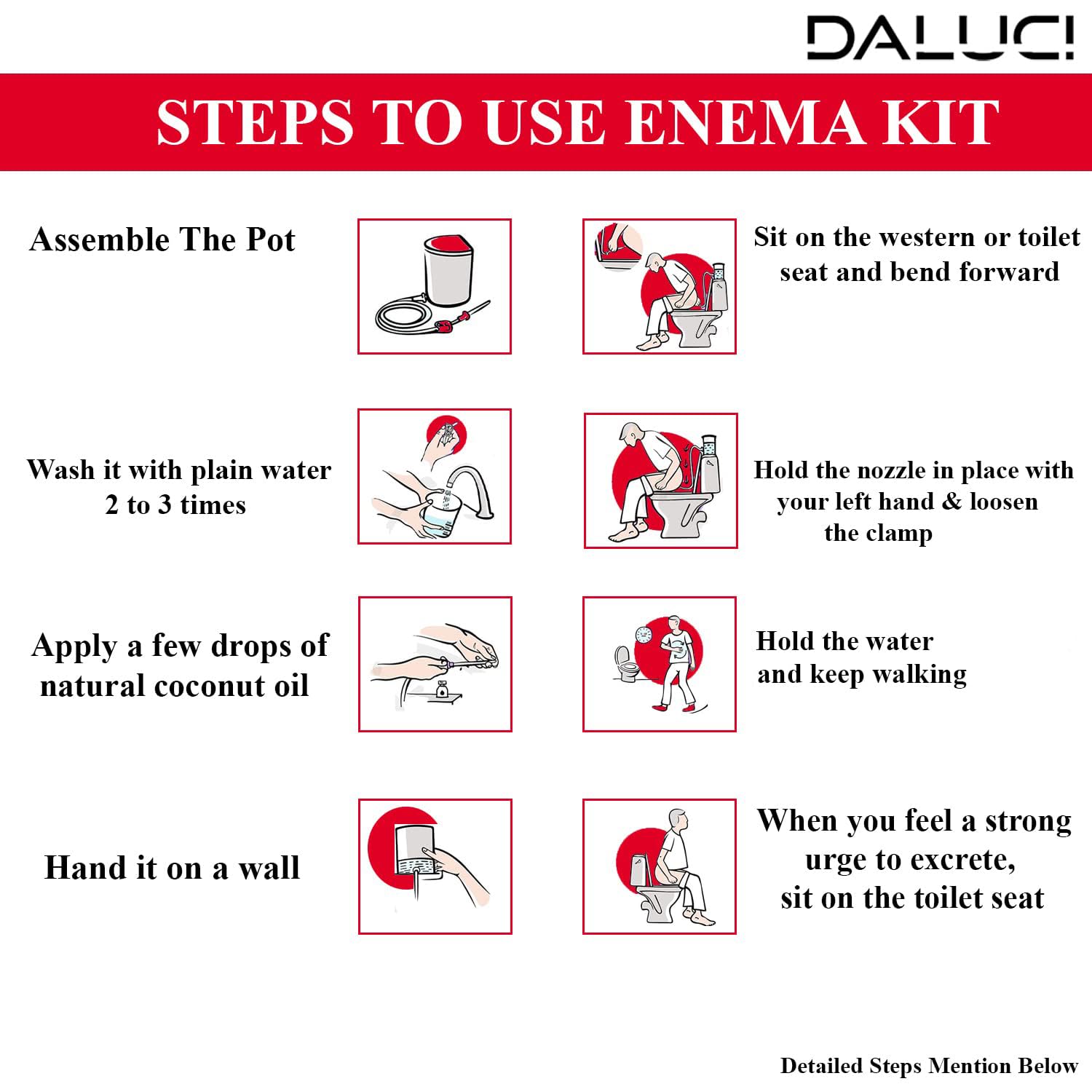 PVC Enema Kit for Home Use- Pink