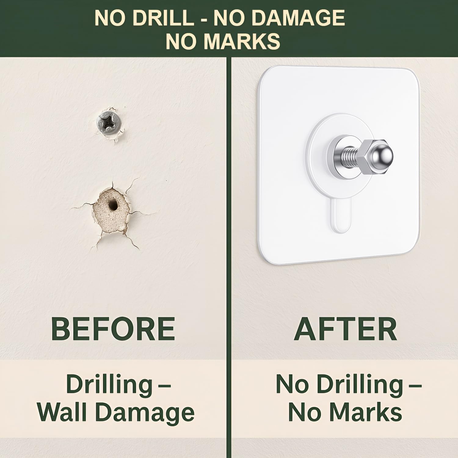 Screw Hook- Self Adhesive Hooks